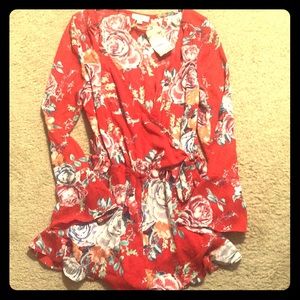 New with tags, small longsleeve romper